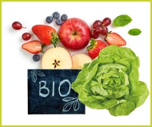 Bio-Obst und -Gemüse